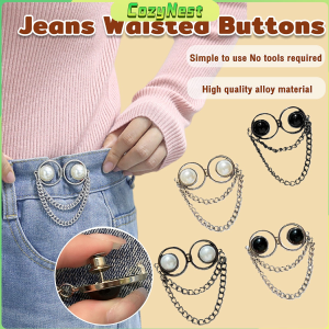 C.N. Jeans Waisted Buttons Metal Adjustable Waist Buckle Fashion Accessories for Women Girls