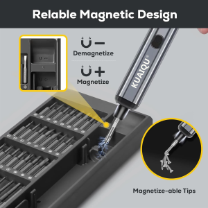 68-in-1 Precision Mini Electric Screwdriver Kit 5 Adjustable Torque Fast Charging Magnetic S2 Bits Multifunctional Electronics Repair Tool for iPhone Laptop Smart Watch PC & Camera