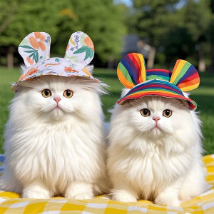 Adjustable Pet Sun Hat for Dogs Outdoor Photography Ear Exposure Dog Summer Hat Pet Accessories Sunshade Cat Pet Caps