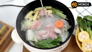 หม้อต้มสุกีอเนกประสงค์ หม้อไฟฟ้า หม้อหู หม้อต้มไฟฟ้า หม้อโมจิ หม้อชาบู ขนาด 2.5 ลิตร - ประกันศูนย์ไทย 1 ปี