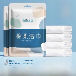 Disposable Bed Sheet Cover Pillowcase Duvet Cover Hotel Four-Piece Set Travel Portable Thickened Dirt-Resistant Bath Towel