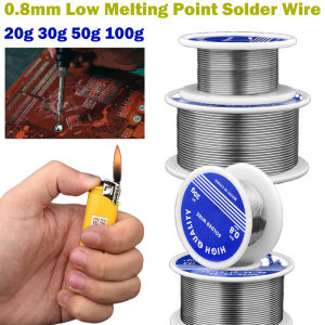0.8mm Low Melting Point Solder Wire Rosin Core Environmental Protection Tin Strip Welding Tools Consumables Lighter Available