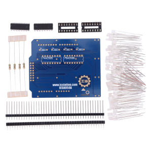 【New Arrival】4X4X4 3D LED Cube DIY Kits Portable Blue Display Smart Electronics LED Cube Creative LED Cube Electronic Kit for Arduino