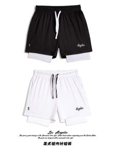 American Style Basketball Shorts Four Parts Three Parts Training Equipment Knee-Length Mens Sportswear Polyester Fiber