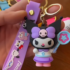 (READY STOCK) Kuromi Melody Purin Cinnamoroll Rantai Kunci Toy Keychain Stylish Trendy Schoolbag Pendant Doll 钥匙扣可爱包包挂件