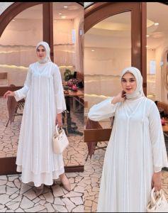 Gamis Abaya Varian Putih Bw/Tulang By Wenagamis id
