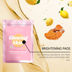 Eelhope Turmeric Kojic Acid Cleansing Pad Moisturizing Dry Improve Darkening Skin Shrink Pores Oil Control Face Exfoliating Pads
