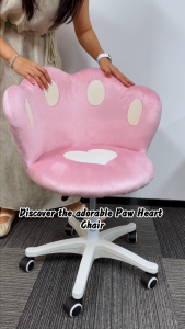 AIODIY Computer Chair Girl Cute Household Bedroom Comfort Rotate Ascending and Descending Chair with a Backrest Makeup chair Study Chair Office Chair