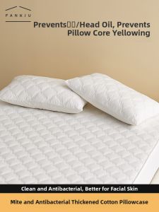 Pure Cotton Pillowcase Childrens Pillow Protection Cover Anti-Drool Anti-Oil Inner Core Dust Mite Proof Sweat Proof