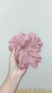 Scrunchy Hijab Chiffon Light Weight Jumbo Size