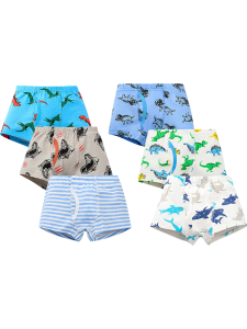 【พร้อมส่งจากกรุงเทพ】🚀กางเกงในเด็กชาย ผ้าฝ้าย 6 แพ็ค กางเกงบ็อกเซอร์ขาสั้ ใส่สบาย ลายการ์ตูน 3-12ปี