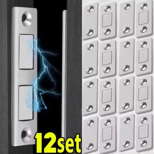 12/20Sets Invisible Strong Magnetic Cabinet Catches / Ultra-Thin Door Closer Magnets / Adhesive Drawer Magnet Catch / for Kitchen Closet Closer