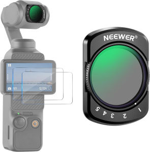 NEEWER Magnetic Variable ND2-32 Filter VND Filters for DJI Osmo Pocket 3 & Pocket 4