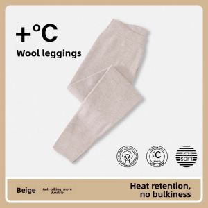 Miiow | Thickened Wool Warm Pants Couple Style Winter Fleece Lined Trousers Women Men Long Pants Online Exclusive Sale MiiOW Cat Person
