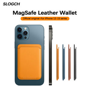 Original Leather Wallet With MagSafe For iPhone 17 Air 16 15 14 13 12 Pro Max Plus Magnetic Card Bag Holder Case