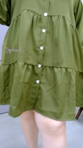 LD 130 DRESS JUMBO TUNIK BIG SIZE BAJUBUNDA LAUREN