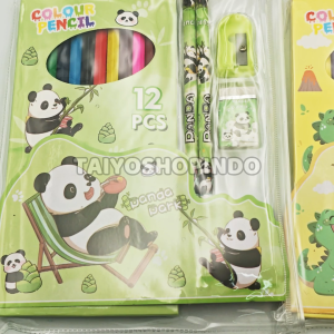 TAIYO Alat Tulis Set Pensil Mewarnai Anak Karakter Anak Lucu Sanrio Animal Colour Pencil Study Set