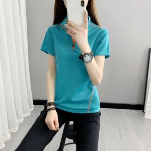 Womens Outdoor Quick Dry Shirt Breathable Sweat Wicking Running Fitness Sports Top Outdoor Hiking Mountain Climbing Quick Dry Summer
