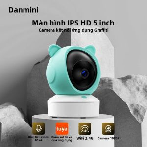 Máy Theo Dõi Trẻ Em Không Dây 5 Inch Với WiFi Phát Hiện Chuyển Động Tầm Nhìn Ban Đêm Âm Thanh Hai Chiều Điều Khiển Từ Xa Qua Ứng Dụng Camera An Ninh HD 1080P