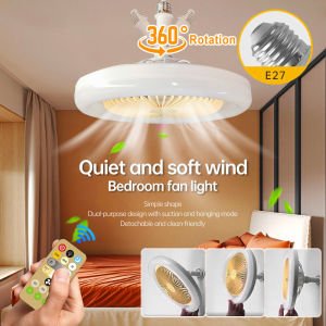 Đơn Giản Và Hiện Đại 30W Fan Với đèn LED E27 Điều Khiển Từ Xa Có Thể Điều Chỉnh Quạt có đèn Led Ánh Sáng đèn có dây treo trang trí phòng ngủ Hộ Gia Đình Đèn quạt trần
