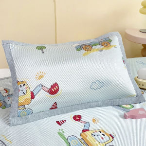 Summer Ice Silk Pillowcase Single Childrens Kindergarten Nap Ice Vine Pillowcase 30x50cm Pillow Core Inner Case