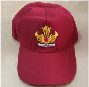 TOPI SEKOLAH SD POLOA BELAKNG KARET BORDIR COMPUTER