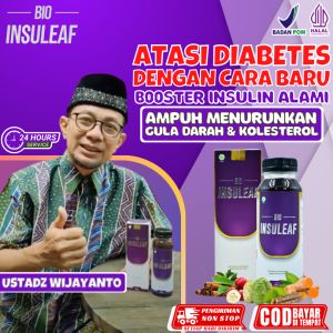 BIO INSULEAF OBAT DIABETES ORIGINAL - INSULIN ALAMI EFEKTIF TURUNKAN GULA DARAH BANTU ATASI DIABETES & OBAT KENCING MANIS