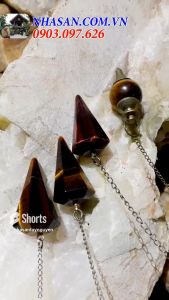 Con lắc cảm xạ đá mắt hổ tự nhiên - LCX06