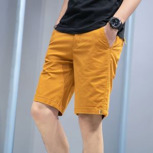 Parka Shorts Mens Summer Thin Loose Fashion Brand Sports Outerwear Full Cotton Casual Men Pure Cotton Half Length Pirate Shorts