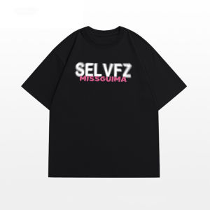 American Style Casual Loose Fit Cotton T-Shirt Mens Black Short Sleeve Top for Summer Youth Fashion Brand VZLA round Neck