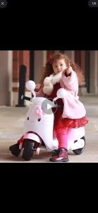 Girls Kitty Motorbike Children Rechargeable Ride-on Toys Car With Music 1-6 years Old