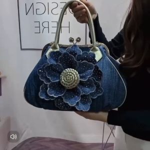 【Special Offer】2025 New Korean Fashionable Denim Bag Tote Bag Handbag