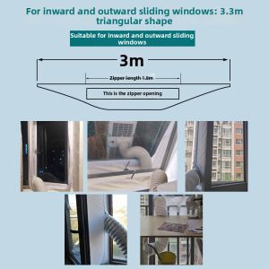 Weiguan |Window Sealing Flap for Portable Air Conditioners No Drilling Required