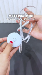 Meteran Gulung Mini 150cm Praktis Portable Pengukur Lingkar Perut Baju jahit Meteran Kain Mini