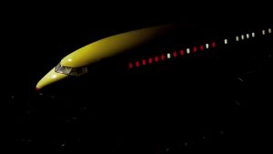 47cm DHL B737 Cargo Airplane Model Toy Kit Resin Model Plane with Stand And Wheel for Collections Displays or Adult Gift