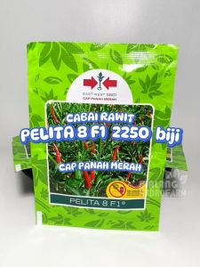 Benih Cabai Rawit Hijau Pelita 8 F1 2250 biji Cap Panah Merah dataran rendah menengah tinggi bibit cabe merah kecil sambal sambel hydroponik hidroponik