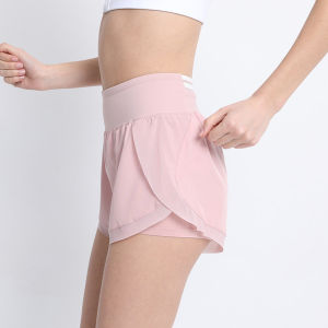 Quick Dry Loose Casual Golf Dance Shorts Womens High Waist Nylon Sportswear Fitness Running Yoga Shorts Non Brand DK3015