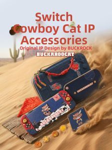 BIJIBITE | Denim Cat Style Protection Case Switch OLED Accessories Full Set