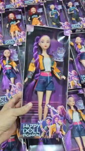KPop Demon Hunters Cute Doll Toys Rumi Zoey Mira Model With Accessories For Girls Birthday Gift 30CM