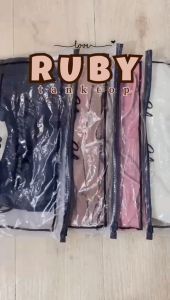 IOS SHOP RUBY TANK TOP JERSEY SPORT WANITA KOREAN STYLE