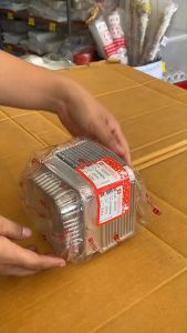 (ชุดละ 5 แพค) ถาดฟอยล์ ถ้วยฟอยล์ 4202-P พร้อมฝา ยี่ห้อ Star Products แพคละ 10 ชิ้น