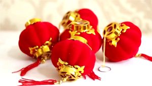 8686.lucky โคมฉลองตรุษจีน ประดับประดากลางแจ้งสีแดง โคมขนาดเล็ก