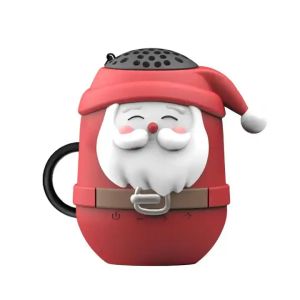 T99 Christmas Gifts Cartoon Cute Santa Claus Mini Bluetooth Speaker Wireless TWS Stereo Soundbar Waterproof MP3 Music Player