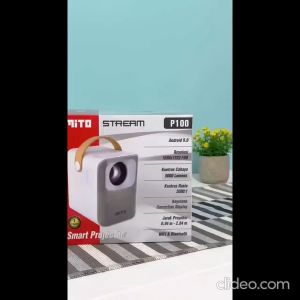 MITO SMART PROJECTOR STREAM P 100 P100 FREE TRIPOD ORIGINAL GARANSI RESMI ORIGINA