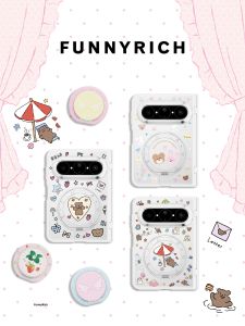 FUNNY RICH | Anti-drop Rotating Stand Full-body Case Shell