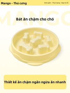Mango | Bát Ăn Chậm Chống Trượt Cho Chó