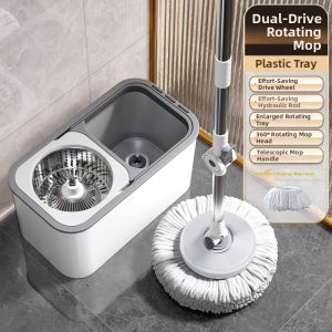 Joybos | Rotary Mop Bucket Wet and Dry Mop Auto Wash and Dehydrate New Model
