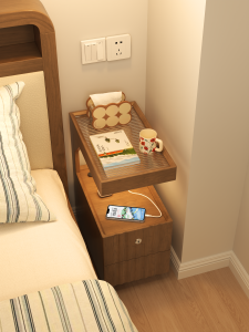 DONGMU | Narrow Lockable Bedside Cabinet 30cm