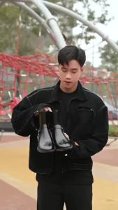 [ MUA 1 ĐƯỢC 4 ĐÔI] Giày da bò Zip (Harness) Boots LeMans ZB01B tặng đai xích tạo 3 đôi Harnes Boots bảo hành 24 tháng