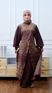 Gamis Muslim Wanita Dewasa: Dress Brokat Anti UV & Seragam Kondangan Mewah